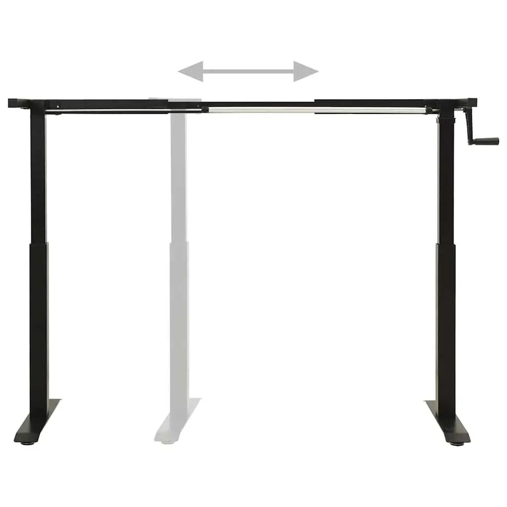 Manual Height Adjustable Desk Frame with Hand Crank
