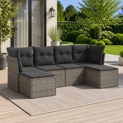 Premium 6 Piece Garden Sofa Set for Outdoor Spaces