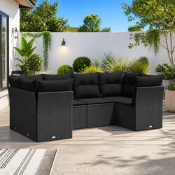 Durable Outdoor Garden Sofa Set 6 Piece Patio Furniture