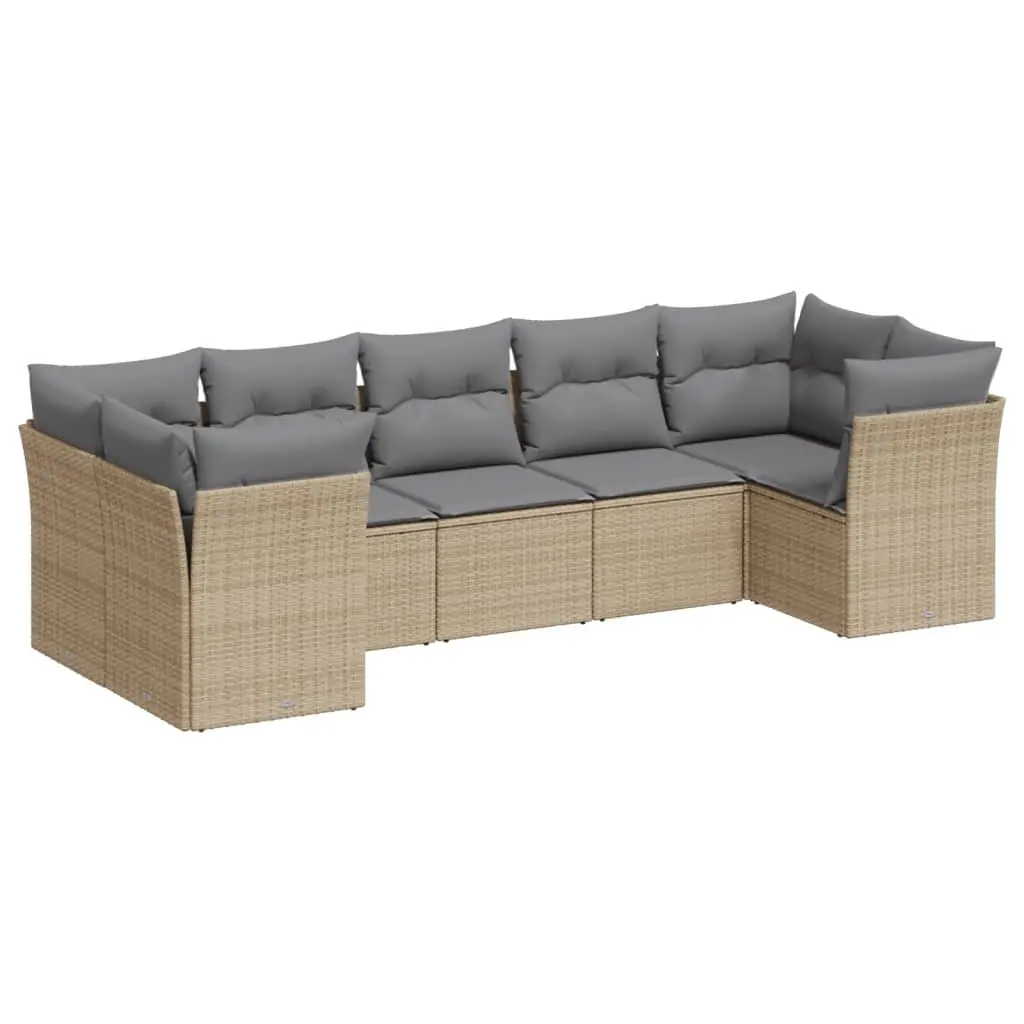 Outdoor Garden Sofa Set 7-Piece Modular