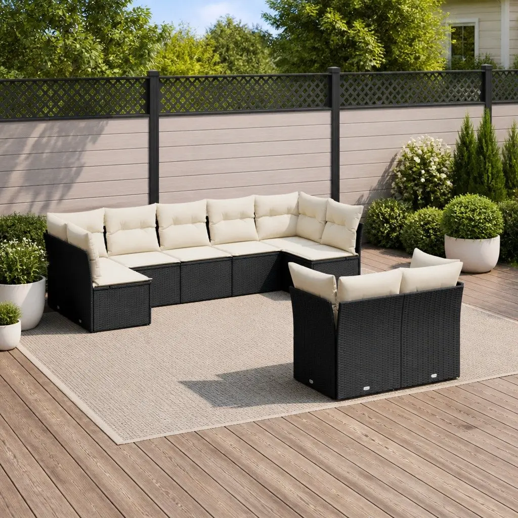 9 Piece Garden Sofa Set for Outdoor Relaxation