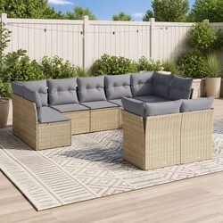Durable 9 Piece Garden Sofa Set for Outdoor Relaxation