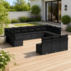 High-Quality 13 Piece Garden Sofa Set for Outdoor Use