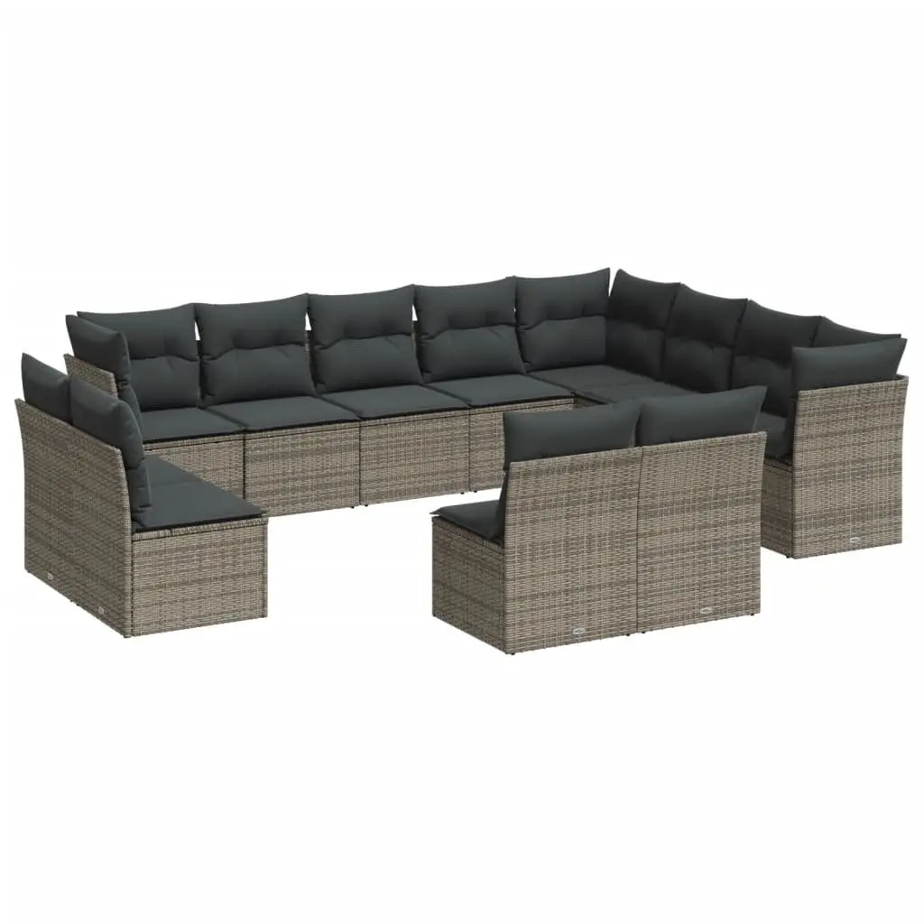 12 Piece Modular Garden Sofa Set with Cushions