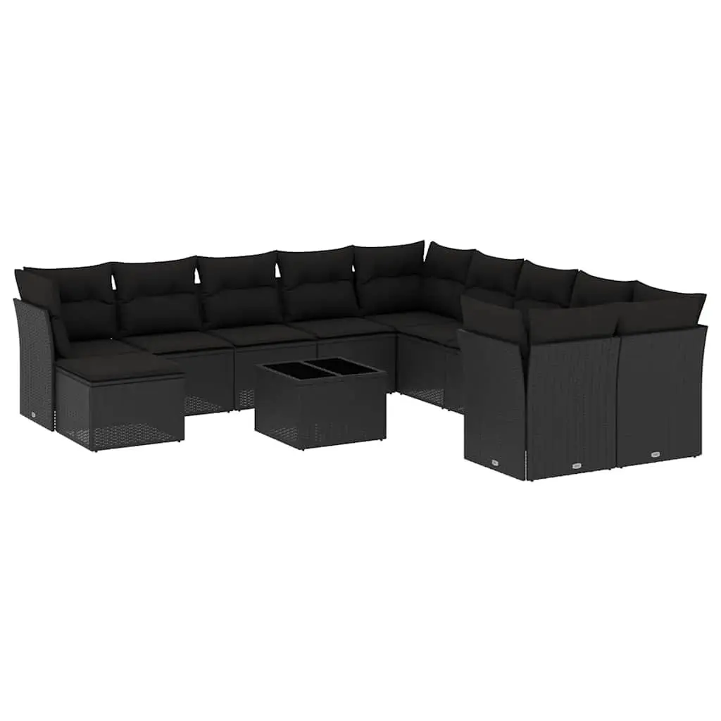 12 Piece Modular Garden Sofa Set with Cushions