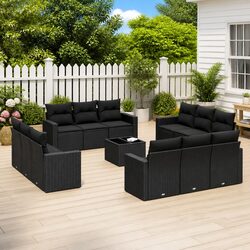 Durable 13 Piece Garden Sofa Set for Outdoor Living