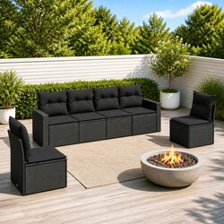 Stylish 6 Piece Garden Sofa Set for Ultimate Comfort