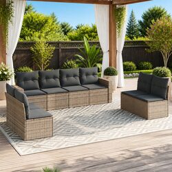 Premium 9-Piece Garden Sofa Set for Outdoor Spaces