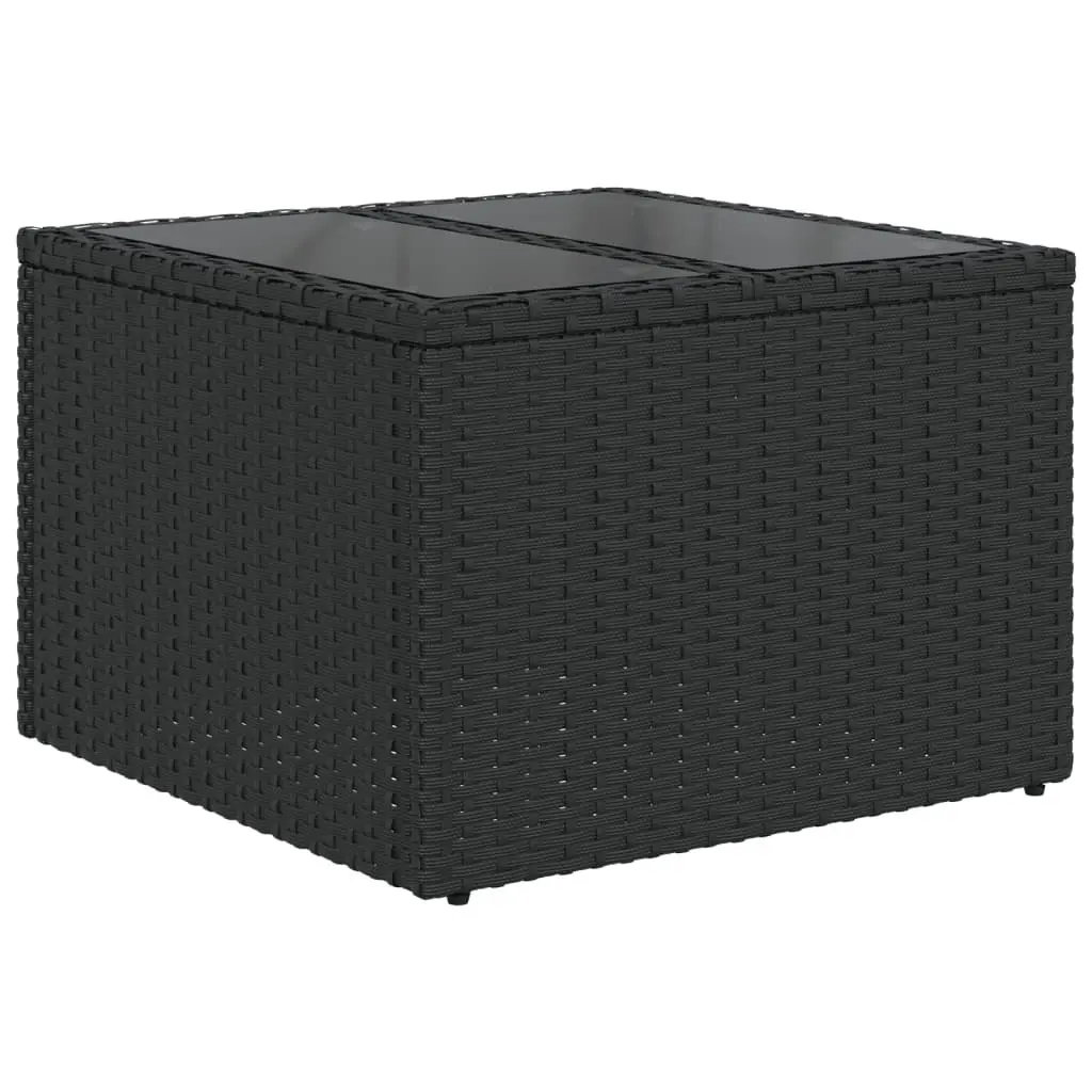 6-Piece Modular Outdoor Sofa Set in Black