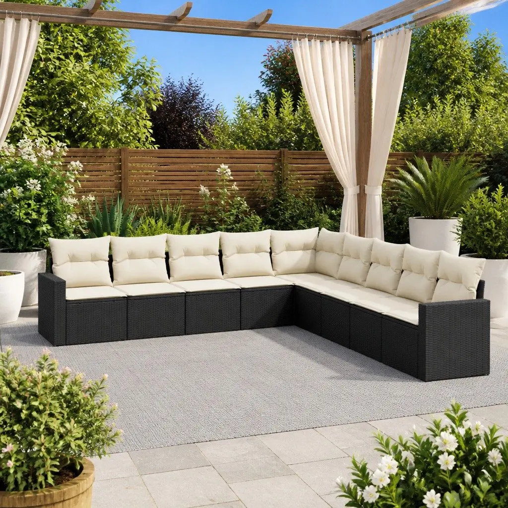 9 Piece Garden Sofa Set for Outdoor Relaxation
