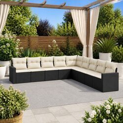 Sturdy 9 Piece Garden Sofa Set for Outdoor Relaxation
