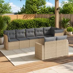 Durable 8 Piece Garden Sofa Set for Outdoor Comfort