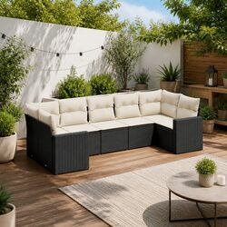Premium 7 Piece Outdoor Sofa Set with Cushions
