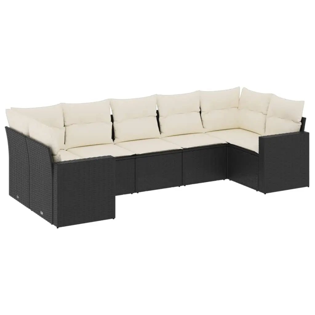 7 Piece Outdoor Sofa Set with Cushions