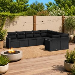 High-Quality 9 Piece Modular Outdoor Garden Sofa Set