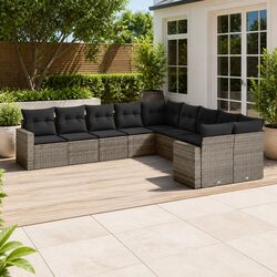 Premium 10-Piece Garden Sofa Set for Outdoor Relaxation