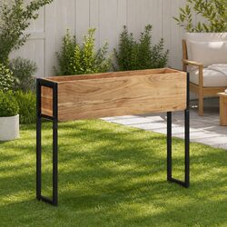 Sturdy Wooden Garden Planter Box 90x20x68cm