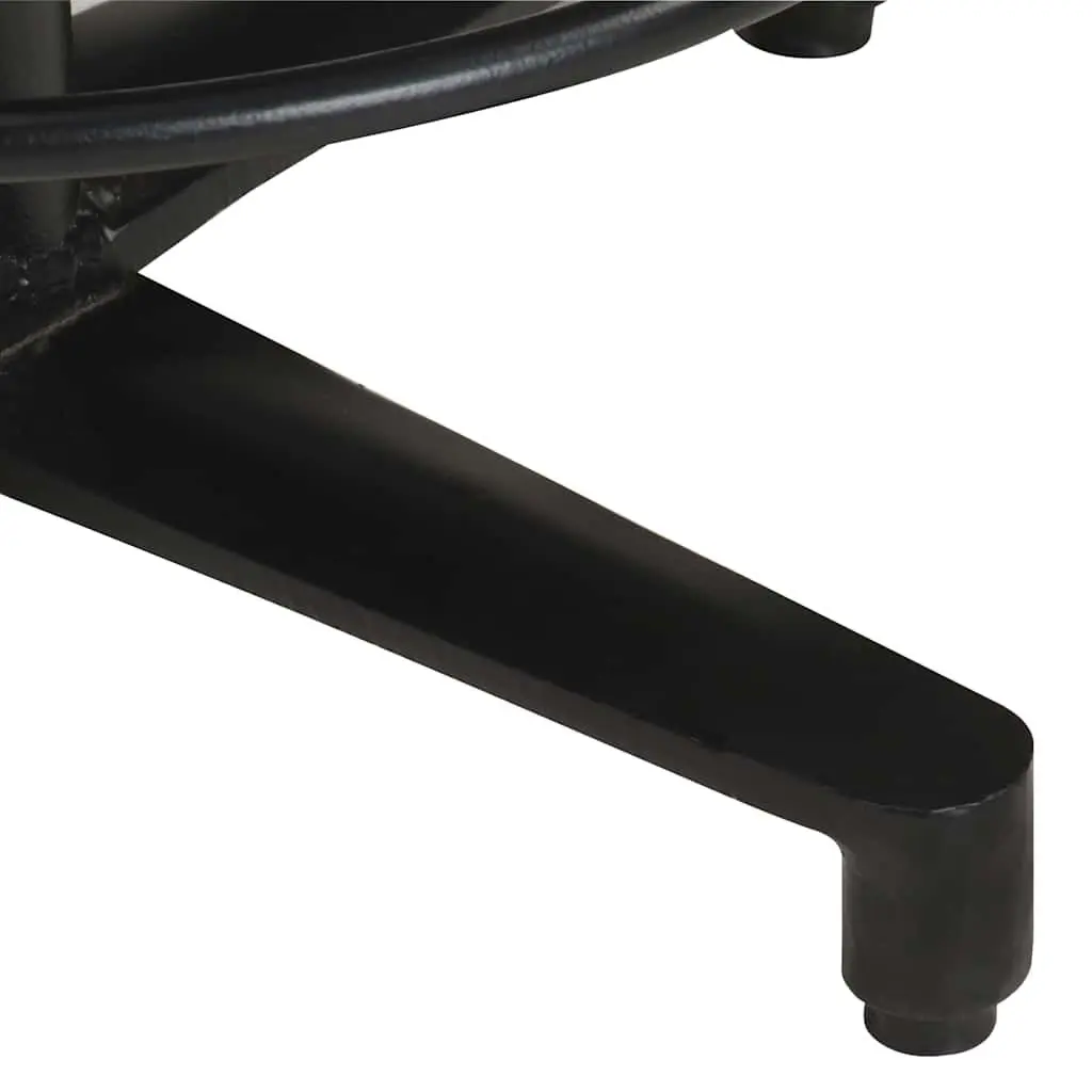 Bar Stools 2 pcs 76 cm Brown Solid Wood Mango Powder-Coated Iron Base Footrest