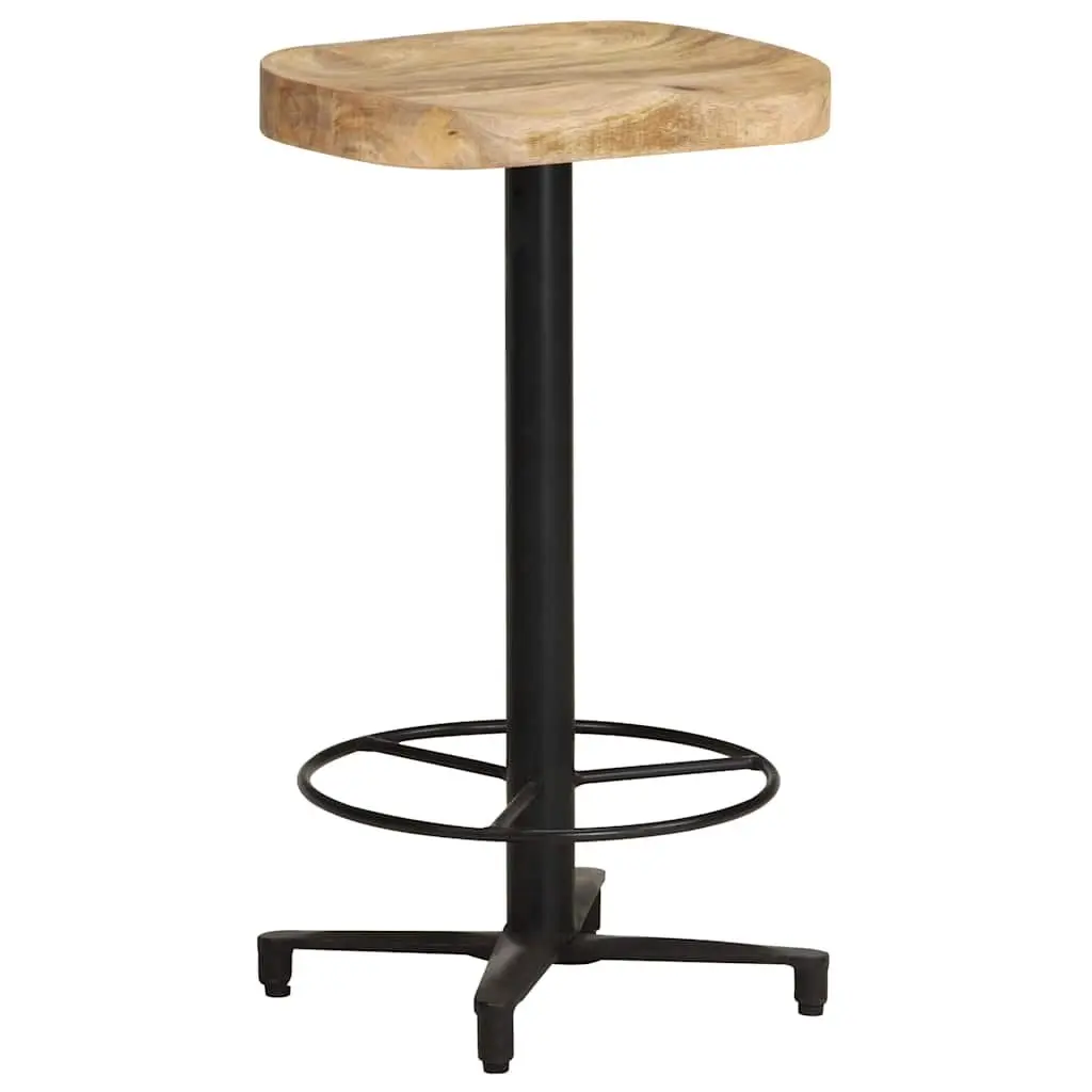 Bar Stools Solid Mango Wood 66 cm Brown Counter Height Seating
