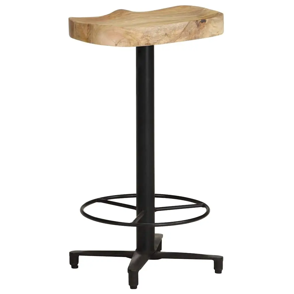 Bar Stools Solid Mango Wood 66 cm Brown Counter Height Seating