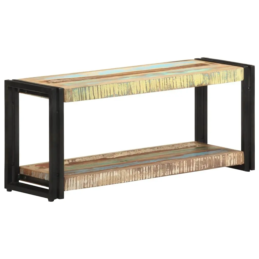Solid Reclaimed Wood TV Cabinet with Industrial Legs