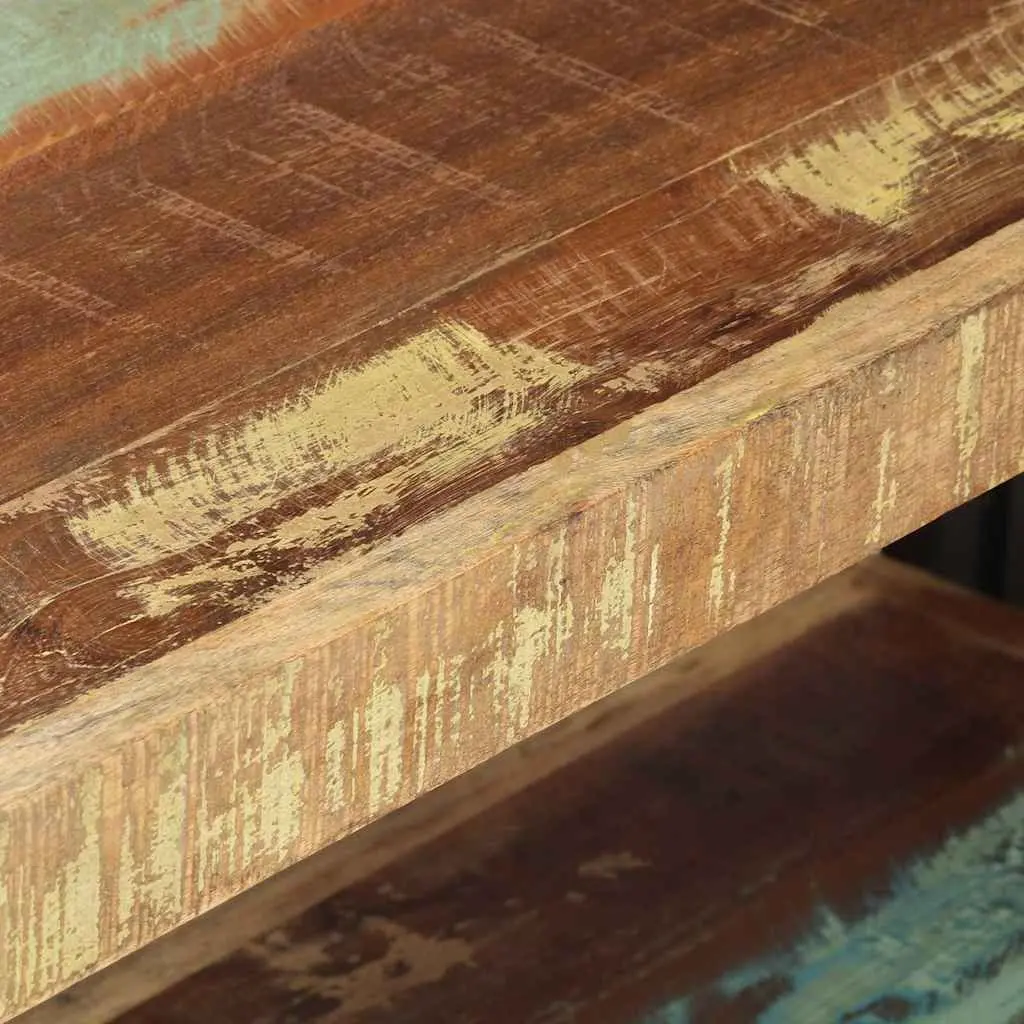 Solid Reclaimed Wood TV Cabinet with Industrial Legs