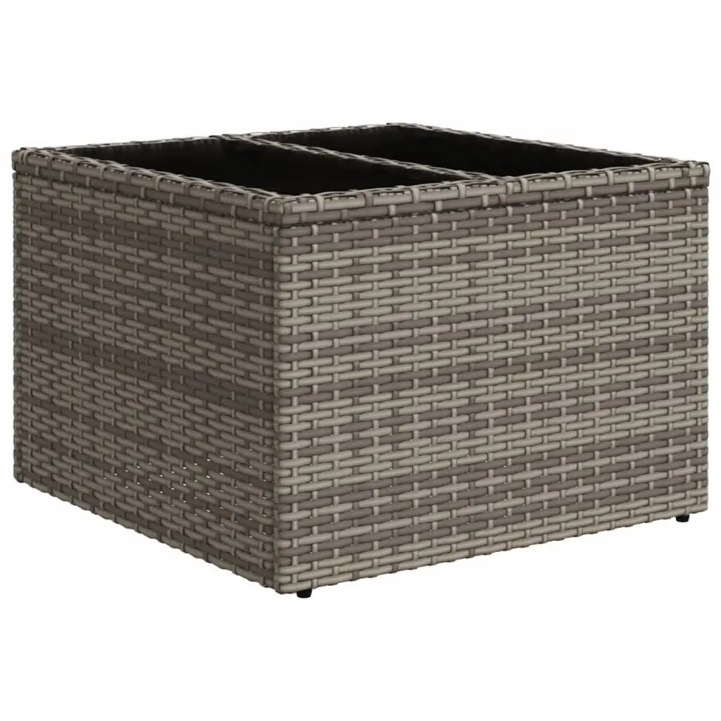 6-Piece Modular Garden Sofa Set in Grey Rattan