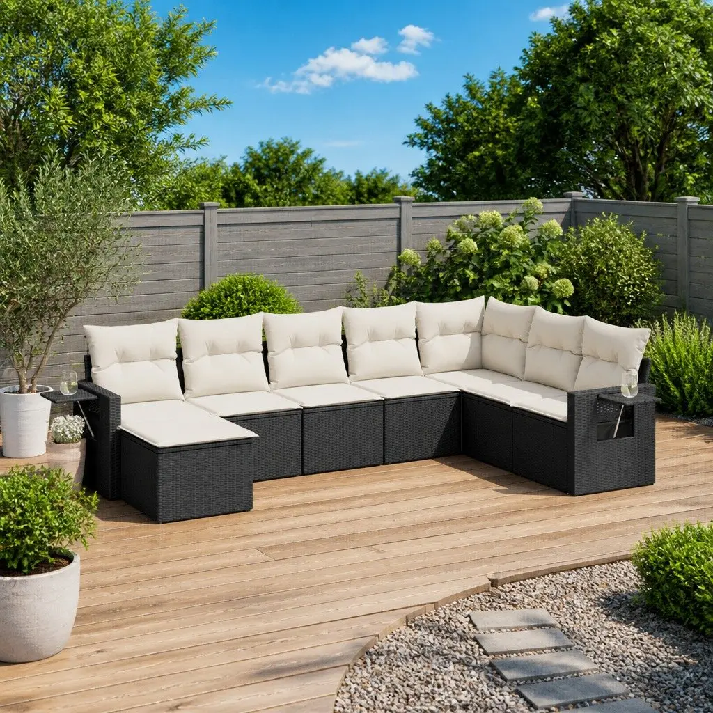 8-Piece Modular Garden Sofa Set for Outdoor Spaces