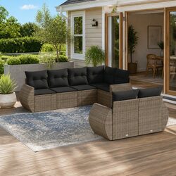 High-Quality Modular Outdoor Sectional Sofa Set 7 Pieces
