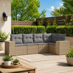 5-Piece Outdoor Sectional Sofa Set for Patio Relaxation
