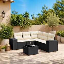 Premium 6-Piece Garden Sofa Set for Outdoor Relaxation