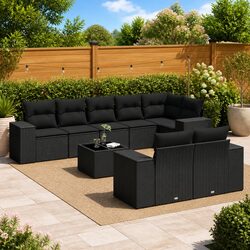 Sturdy 9-Piece Garden Sofa Set for Outdoor Comfort