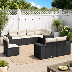 Durable Modular Garden Sofa Set 8 Pieces with Cushions