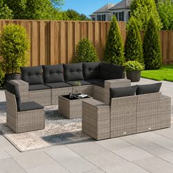 Premium 9 Piece Garden Sofa Set for Outdoor Relaxation