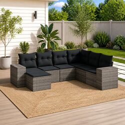 Premium 7-Piece Garden Sofa Set for Outdoor Relaxation