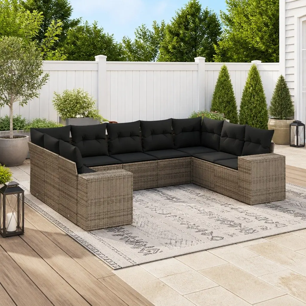 9 Piece Garden Sofa Set for Outdoor Lounging