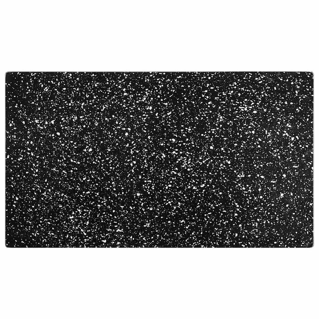 Black Granite Pattern Tempered Glass Chopping Boards Set