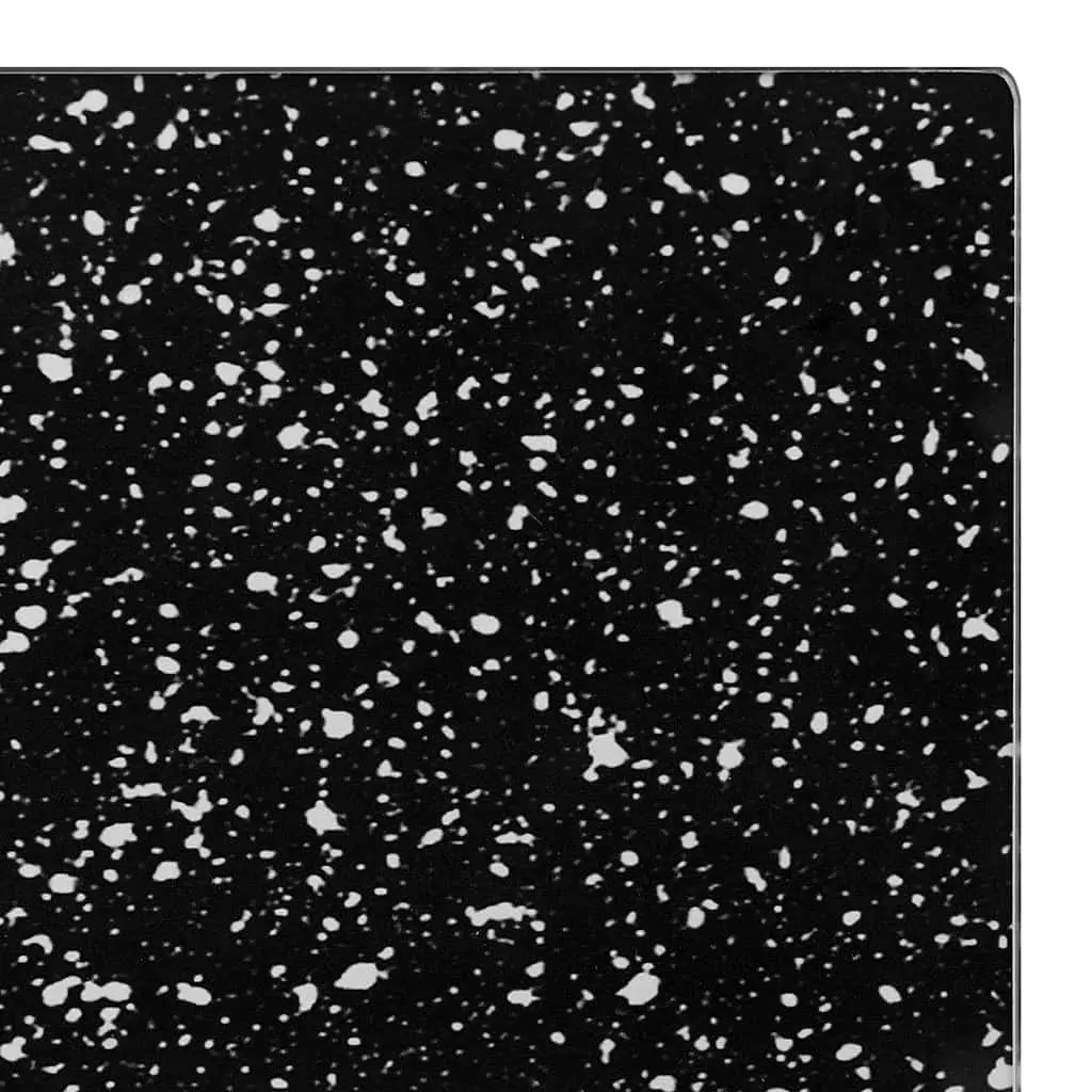 Black Granite Pattern Tempered Glass Chopping Boards Set