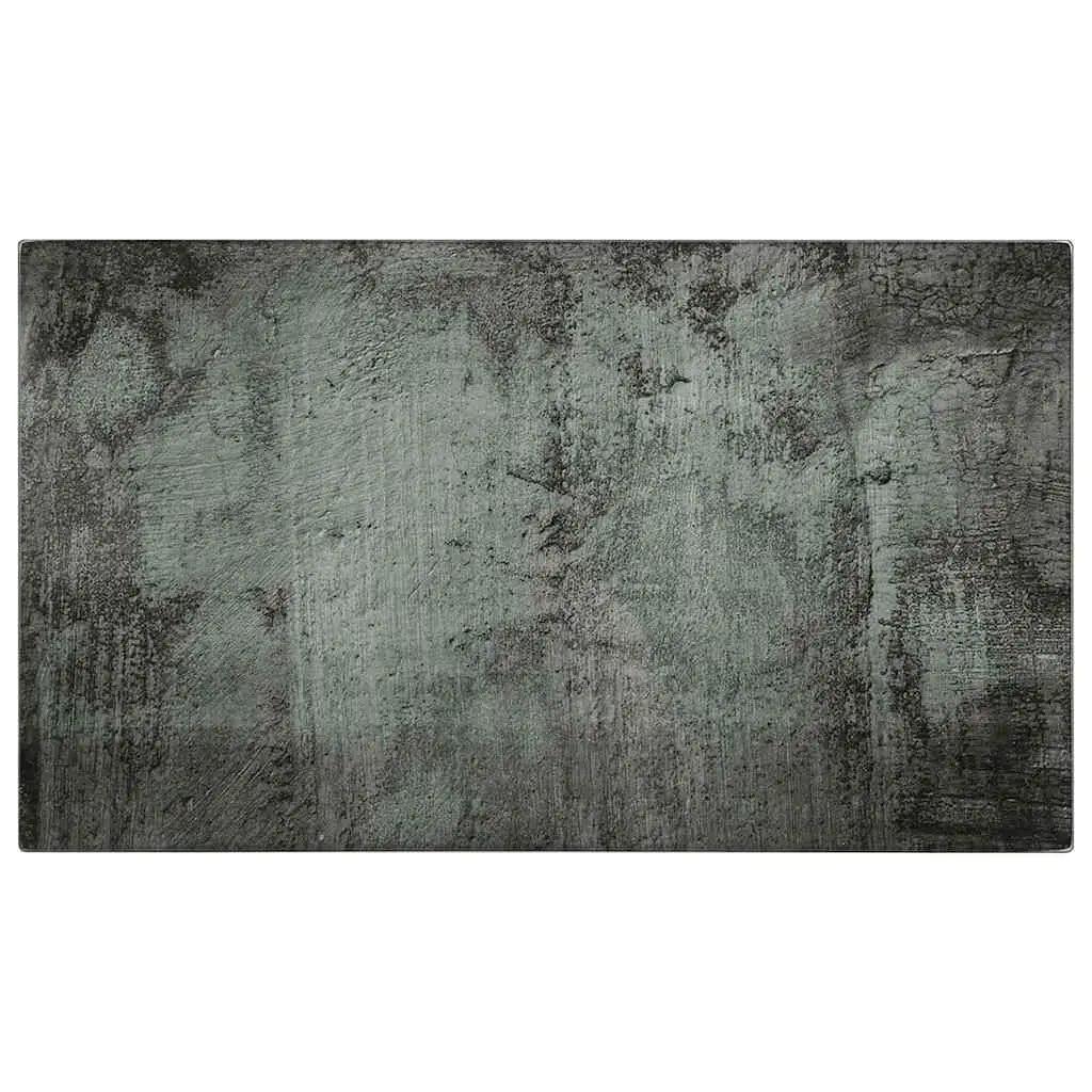 Tempered Glass Chopping Boards Set 2 pcs Kitchen Cutting Board Grey Concrete