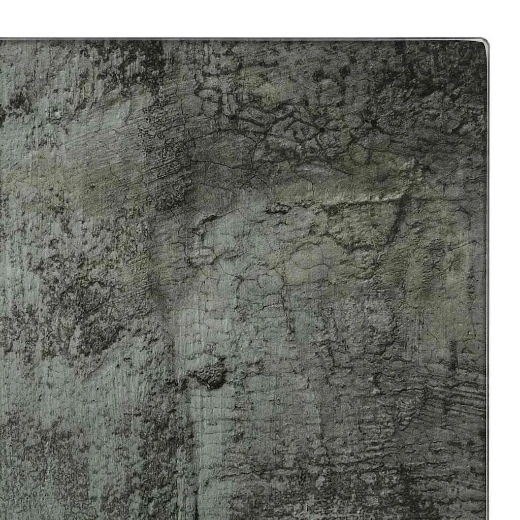 Tempered Glass Chopping Boards Set 2 pcs Kitchen Cutting Board Grey Concrete