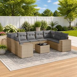 Premium 10 Piece Garden Sofa Set for Outdoor Spaces