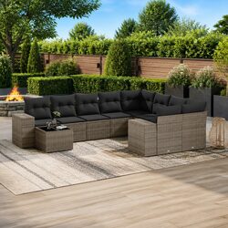 Durable Grey Modular Garden Sofa Set for Outdoor Relaxation