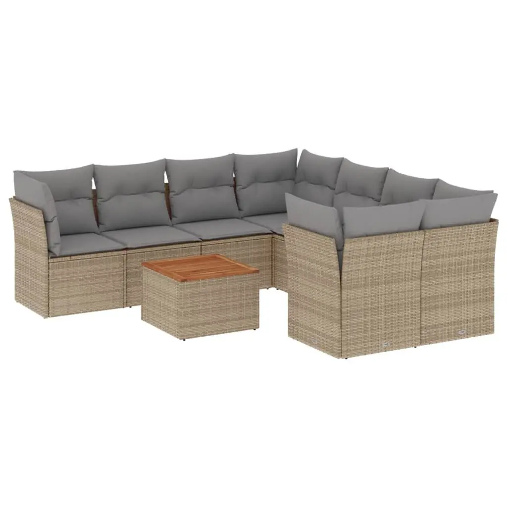 9 Piece Garden Sofa Set for Outdoor Comfort
