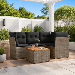 Durable Garden Sofa Set 5 Piece Modular Outdoor Furniture