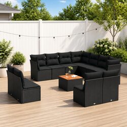 Outdoor Garden Sofa Set 12-Piece Modular Rattan Furniture