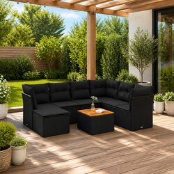 Durable 8 Piece Outdoor Modular Garden Sofa Set
