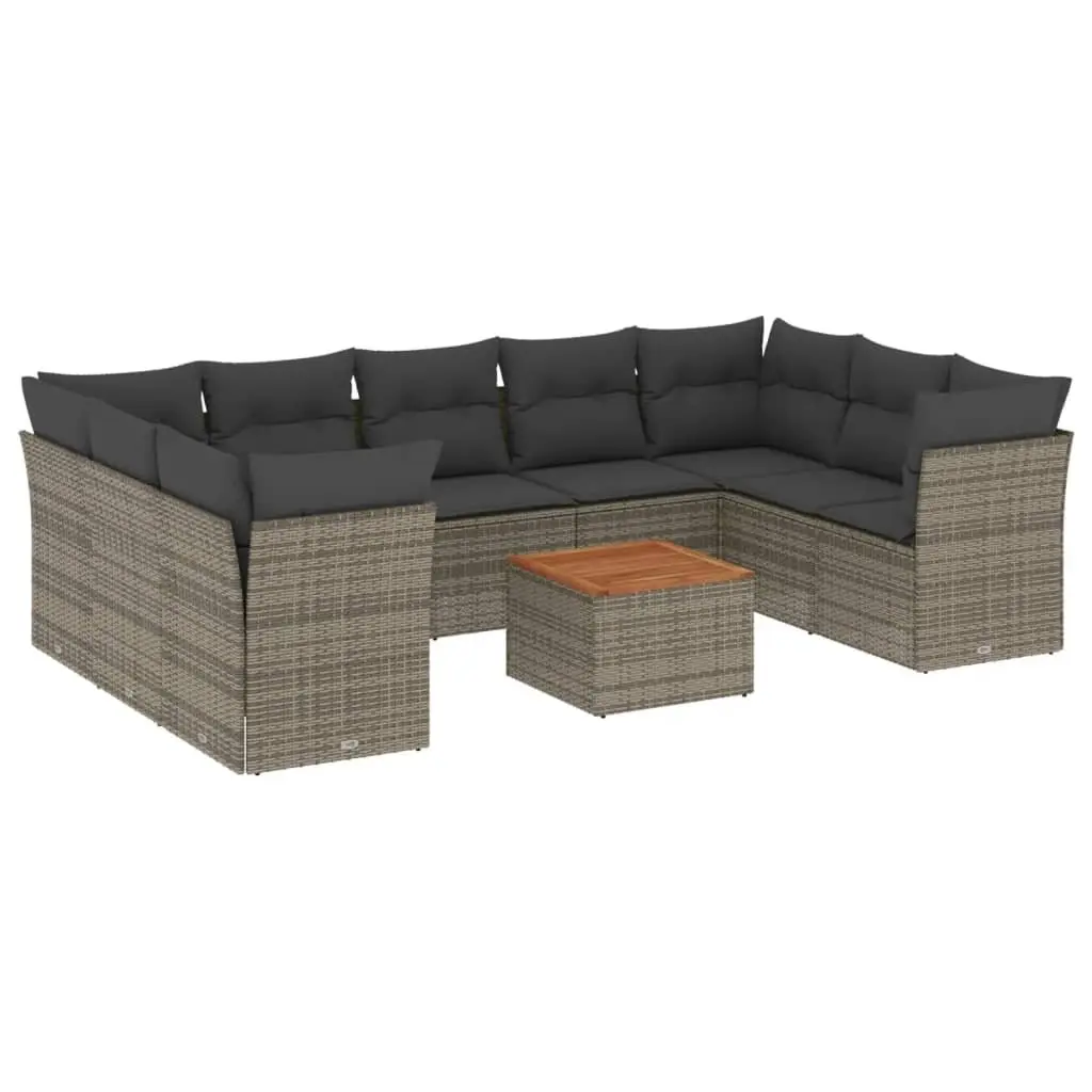 10 Piece Garden Sofa Set for Outdoor Comfort