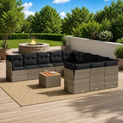Durable 12-Piece Garden Sofa Set with Modular Design