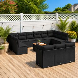 14 Piece Modular Garden Sofa Set for Outdoor Spaces