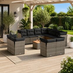 Durable 12 Piece Garden Sofa Set for Outdoor Spaces